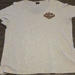 Harley-Davidson Light Gray Tee with Logo